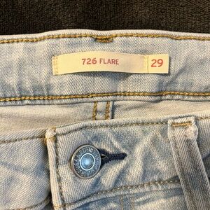 Levi's 726 Flare Light Blue Jeans
